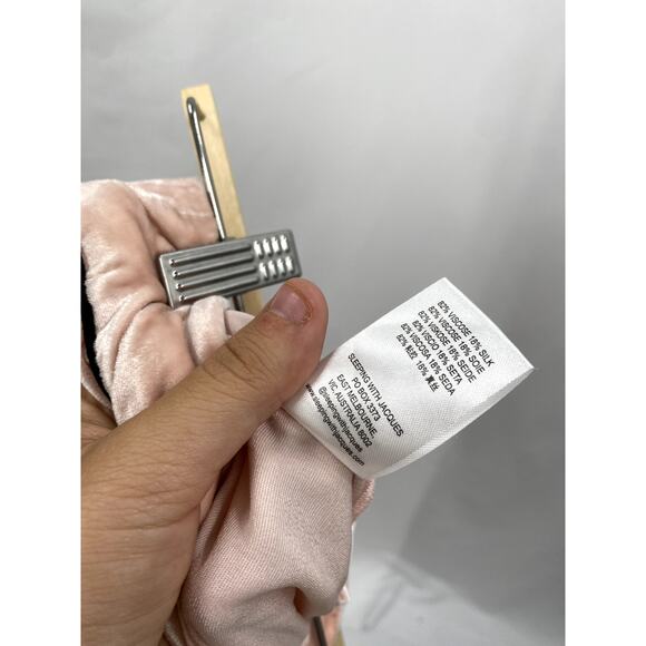 Jacques dusty rose Silk Velvet Pajama Pants - Picture 8 of 11